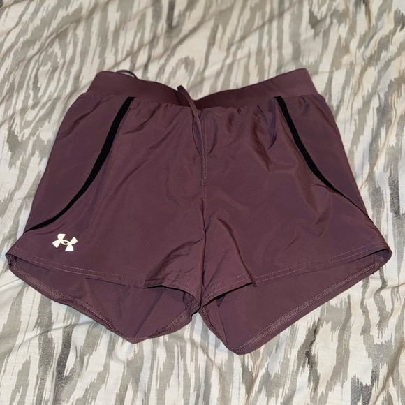 Under Armour Women's Purple Shorts - Picture 1 of 3
